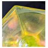 Assorted Uranium Glass Candleholders