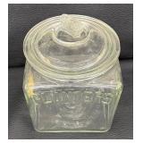 Vintage Planters Glass Jar with Lid