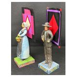 Jim Shore Heartwood Creek Raised in Faith Amish Man & Woman Figurines