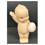 Collection of Five Collectible Jesco and Enesco Kewpie Porcelain  Dolls including Enesco Kewpie Figurine “Kewpie Bath Time”