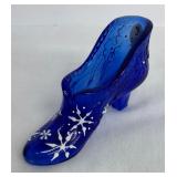 Three Vintage Fenton Glass Shoe Figurines