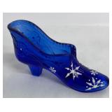 Three Vintage Fenton Glass Shoe Figurines