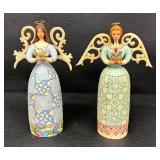 Jim Shore Heartwood Creek Angel of Peace & Jim Shore Heartwood Create Friendship Angel Figurine