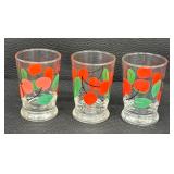 Variety of Vintage Juice Glasses including Anchor Hocking Swanky Swig Glasses and More