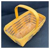 Two Vintage Handcrafted Longaberger Baskets