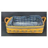 Two Vintage Handcrafted Longaberger Baskets