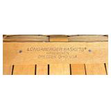 Two Vintage Handcrafted Longaberger Baskets