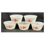 Vintage Fire King and Glasbake Bread Pans and Custard Cups