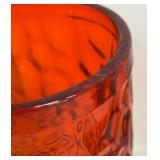 Vintage Fostoria Pebble Beach Flaming Orange Tumblers
