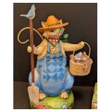 Pair of Jim Shore Heartwood Creek Cat Figurines