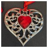 Lenox Bejeweled Silver Plated Ornaments