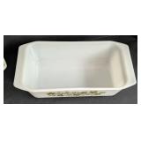 Pair of Pyrex Spring Blossom Casserole Dishes