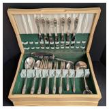 Rogers Bros First Love Silver Plated Flatware Set