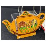 Collection of Vintage Kitchen Utensils with Metal Pan