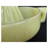 Vintage Fire King Jadeite Refrigerator Dish and Sunkist Juicer Set