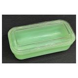 Vintage Fire King Jadeite Refrigerator Dish and Sunkist Juicer Set