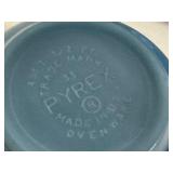 Set of 2 Vintage Pyrex Mixing Bowls in Blue