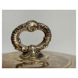 Vintage Silverplate Ice Bucket with Cover and Handles