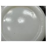 Set of 3 Vintage Milk Glass Mugs with Humorous Designs