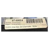 Set of 5 Italian Crafted Enrico Pellizzoni White Leather Dining Chairs