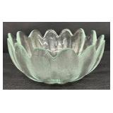 Vintage Blenko 14 Petal Glass Salad Bowl