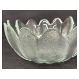 Vintage Blenko 14 Petal Glass Salad Bowl