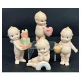 Set of 4 Jesco and Enesco Kewpie Figurines with Accessories