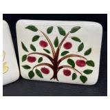Pair of Vintage Mid-Century Stangl Pottery Trinket Boxes