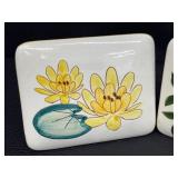 Pair of Vintage Mid-Century Stangl Pottery Trinket Boxes