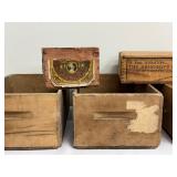 Set of 6 Vintage Wooden Drawers and Boxes, Fun Decor