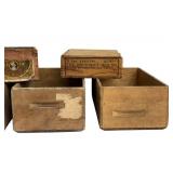 Set of 6 Vintage Wooden Drawers and Boxes, Fun Decor