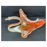 Mid-Century Sooner Hand Blown Glass Swan