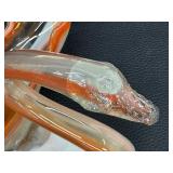 Mid-Century Sooner Hand Blown Glass Swan