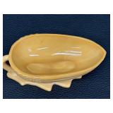 Caramel Slag Glass Covered Squirrel Dish by LE Smith