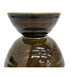 Set of 2 Vintage Mid Century Glazed Pottery Bowls