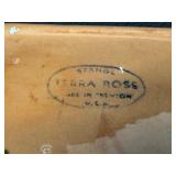 Pair of Vintage Stangl Pottery Trinket Boxes with Floral and Heart Designs