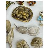 Lot of Vintage Brooches and Jewelry