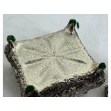 Set of 2 Vintage Jewelry Caskets with Floral and Figurative Designs