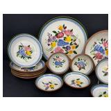Vintage Mid Century Stangl Pottery Set - Fruit and Flowers Pattern