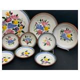 Vintage Mid Century Stangl Pottery Set - Fruit and Flowers Pattern