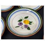 Vintage Mid Century Stangl Pottery Set - Fruit and Flowers Pattern