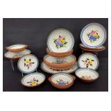 Vintage Mid Century Stangl Pottery Set - Fruit and Flowers Pattern