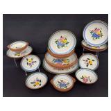 Vintage Mid Century Stangl Pottery Set - Fruit and Flowers Pattern