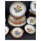 Vintage Mid Century Stangl Pottery Set - Fruit and Flowers Pattern