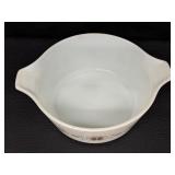 Vintage Pyrex Wheat Orange Bowl and Covered Casserole