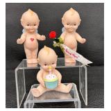 Collection of 3 Kewpie Figurines by Charisma with Cupid Details