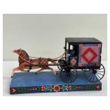 Jim Shore Heartwood Creek "Simple Living" Horse and Buggy Figurine