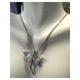 Set of 3 Necklaces: Dragonfly, Celtic Spiral, and Bee Charm Designs