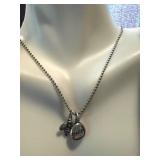 Set of 3 Necklaces: Dragonfly, Celtic Spiral, and Bee Charm Designs