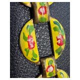 Vintage Hand-Painted Cuban Bracelet